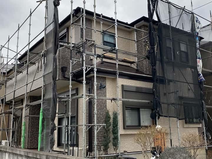 施工中の様子|CHIKAZAWA|所沢市、狭山市、川越市、東村山市の地域密着型施工会社|外壁工事、屋根工事、塗装工事、雨樋工事、内装工事を中心とした施工が得意な職人集団です!所沢市、狭山市、川越市、東村山市のお客様とお客様の住まいについて一緒に考えるアットホームな施工会社です。