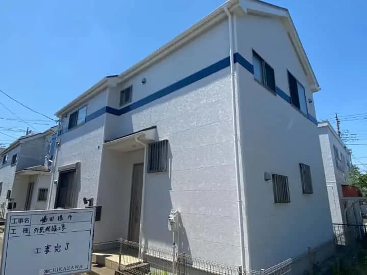 施工完了時の様子｜CHIKAZAWA｜所沢市、狭山市、川越市、東村山市の地域密着型施工会社｜外壁工事、屋根工事、塗装工事、雨樋工事、内装工事を中心とした施工・修理・修繕が得意な職人集団です！所沢市、狭山市、川越市、東村山市のお客様とお客様の住まいについて一緒に考えるアットホームな施工会社です。