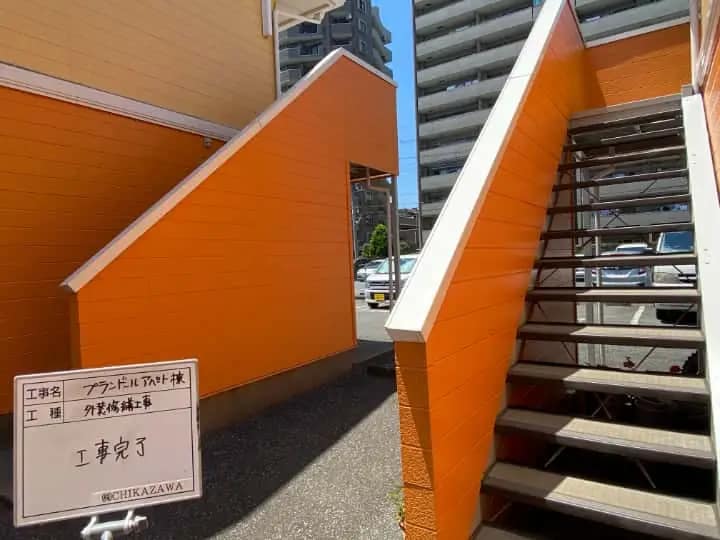 施工完了時の様子|CHIKAZAWA|所沢市、狭山市、川越市、東村山市の地域密着型施工会社|外壁工事、屋根工事、塗装工事、雨樋工事、内装工事を中心とした施工・修理・修繕が得意な職人集団です!所沢市、狭山市、川越市、東村山市のお客様とお客様の住まいについて一緒に考えるアットホームな施工会社です。