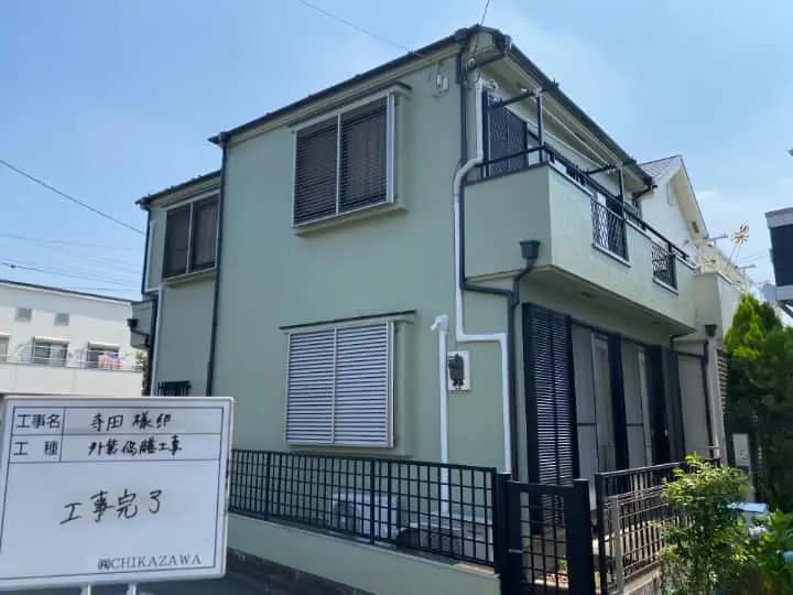 施工完了時の様子｜CHIKAZAWA｜所沢市、狭山市、川越市、東村山市の地域密着型施工会社｜外壁工事、屋根工事、塗装工事、雨樋工事、内装工事を中心とした施工・修理・修繕が得意な職人集団です！所沢市、狭山市、川越市、東村山市のお客様とお客様の住まいについて一緒に考えるアットホームな施工会社です。