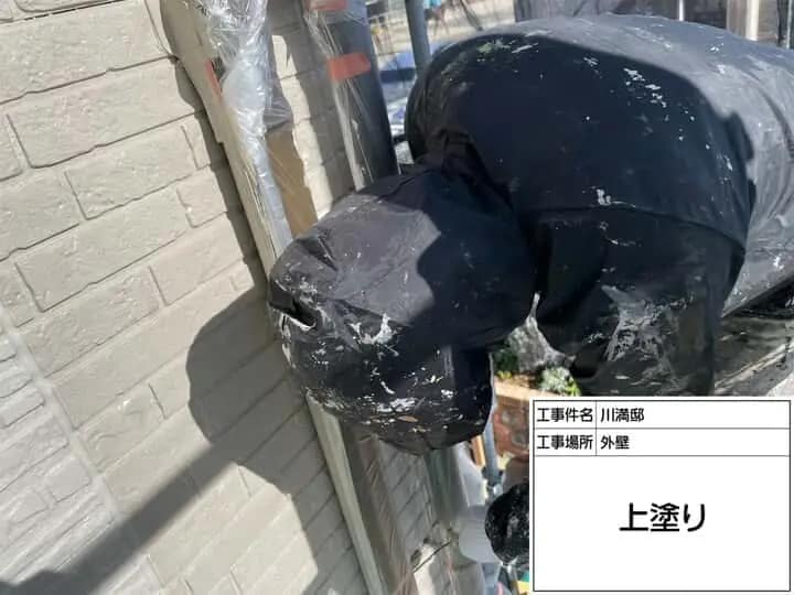 施工中の様子|CHIKAZAWA|所沢市、狭山市、川越市、東村山市の地域密着型施工会社|外壁工事、屋根工事、塗装工事、雨樋工事、内装工事を中心とした施工が得意な職人集団です!所沢市、狭山市、川越市、東村山市のお客様とお客様の住まいについて一緒に考えるアットホームな施工会社です。