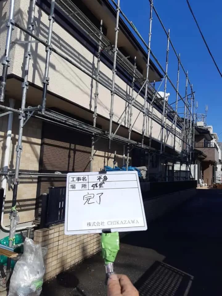 施工中の様子|CHIKAZAWA|所沢市、狭山市、川越市、東村山市の地域密着型施工会社|外壁工事、屋根工事、塗装工事、雨樋工事、内装工事を中心とした施工・修理・修繕が得意な職人集団です!所沢市、狭山市、川越市、東村山市のお客様とお客様の住まいについて一緒に考えるアットホームな施工会社です。