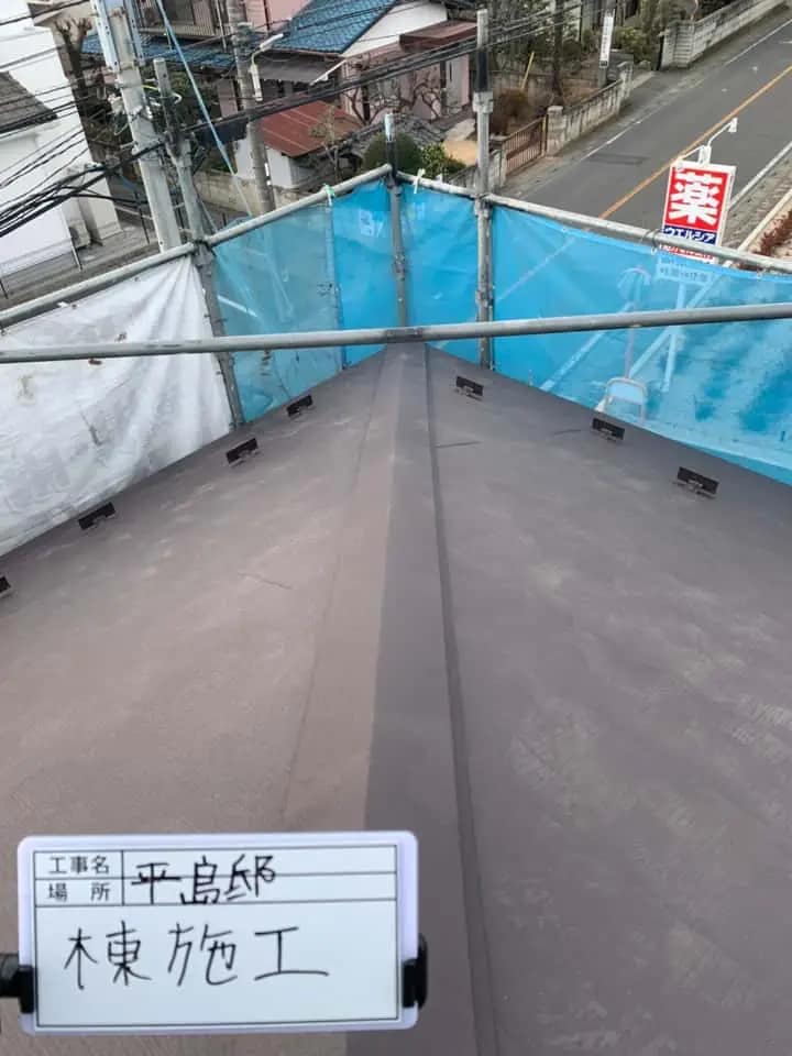 施工中の様子|CHIKAZAWA|所沢市、狭山市、川越市、東村山市の地域密着型施工会社|外壁工事、屋根工事、塗装工事、雨樋工事、内装工事を中心とした施工・修理・修繕が得意な職人集団です!所沢市、狭山市、川越市、東村山市のお客様とお客様の住まいについて一緒に考えるアットホームな施工会社です。