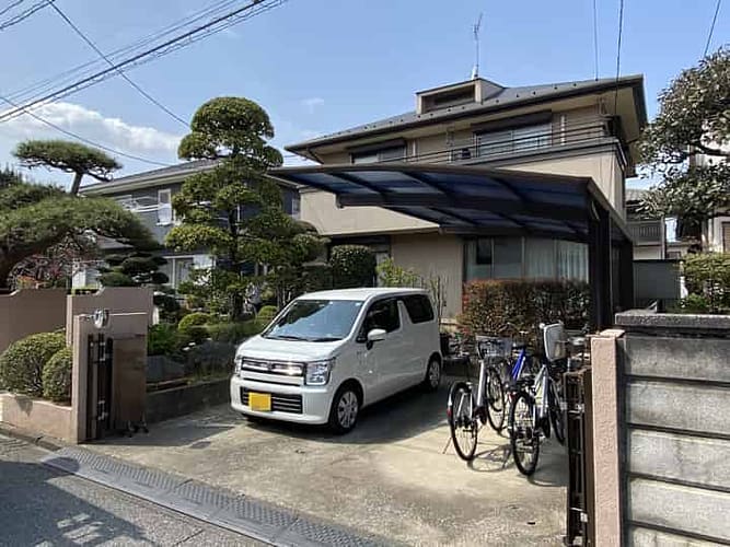 鶴ヶ島市でのフッ素塗料を使った当社の外壁塗装・付帯部の施工例