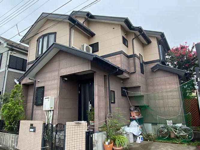 所沢市|当社推奨塗料+外構門扉取替で劣化改善!外装塗装修繕工事|CHIKAZAWA|所沢市、狭山市、川越市、東村山市の地域密着型施工会社|外壁工事、屋根工事、塗装工事、雨樋工事、内装工事を中心とした施工が得意な職人集団です!所沢市、狭山市、川越市、東村山市のお客様とお客様の住まいについて一緒に考えるアットホームな施工会社です。