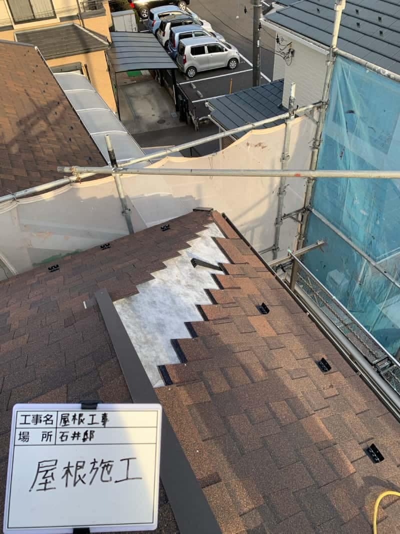実際の工事の様子｜CHIKAZAWA｜所沢市、狭山市、川越市、東村山市の地域密着型施工会社｜外壁工事、屋根工事、塗装工事、雨樋工事、内装工事を中心とした施工が得意な職人集団です！所沢市、狭山市、川越市、東村山市のお客様とお客様の住まいについて一緒に考えるアットホームな施工会社です。
